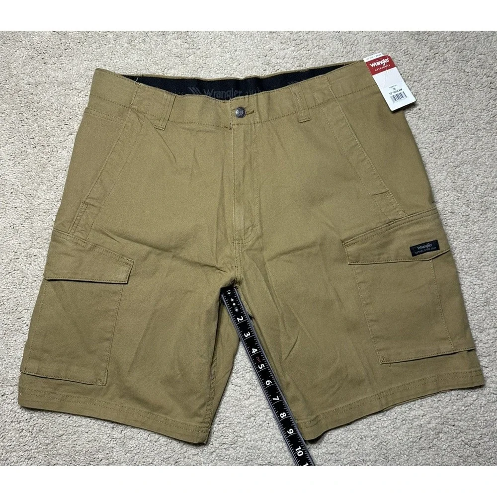 Wrangler Authentics Men's Comfort Flex Waist Cargo Short, Dull Gold, 36 A2-0017